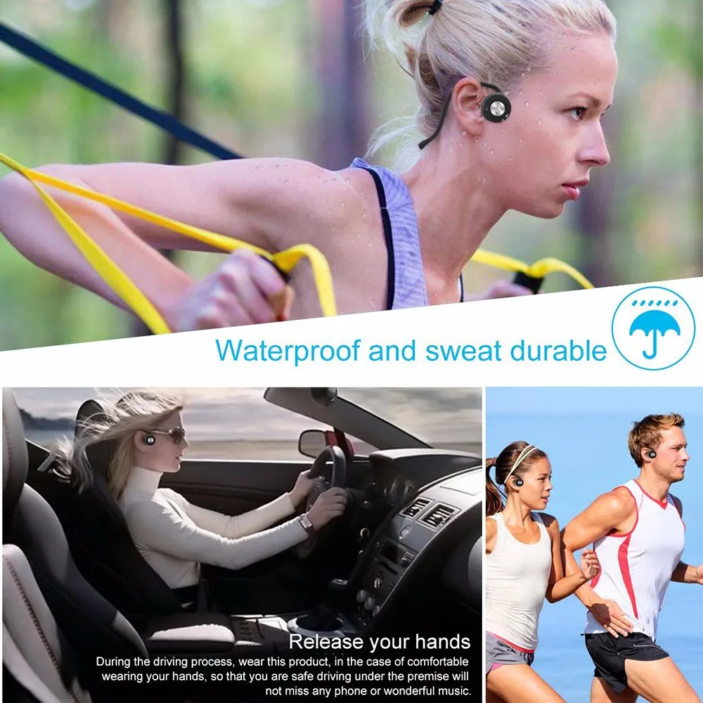 Bestseller bluetooth bone conduction headphone sports retractable fashion wireless running headset for iphone - ANKUX.COM