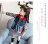 Hao Baby Girls Skirt Suit New Denim Vest Hooded Sweater Skirt Two-Piece Children's Baby Foreign Clothes
