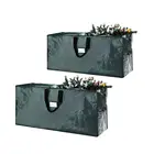 Christmas Tree Storage Bag For 6-9-Feet Trees Customized waterproof plastic Foldable Polyester Fabric