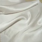 Wholesale White color 100% pure Silk Satin Fabric for printing or dyeing