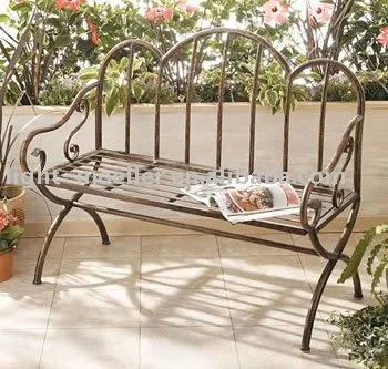 Banco De Jardín Festoneado De Hierro Forjado - Buy Banco De Jardín De