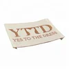 Custom Woven Label Rose Gold Thread End Fold Clothing Label