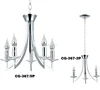 Simple & Modern chrome polished candle Bulb Chandelier,modern stylish bedroom chandelier (CG-367-5 & CG-367-3)