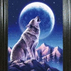 Custom design plastic PET PP 3d flip picture 3d lenticular wolf picture