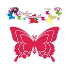 Magnetic waterproof adhesive PVC sticker different shape plastic sticker 3D butterfly wall sticker