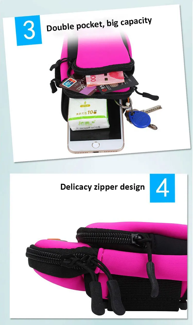 man mobile phone sport running wrist leg arm gym sports bag (4)