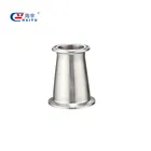 Concentric Reducer Pipe Reducer Pipe Stainless Steel SS304 3A 1" X 2" Concentric Clamp Reducer