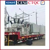 Mobile substation with transformer and trailer and GIS and so on