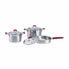cookware 304 stainless steel casserole kitchenware cooking pot soup stock pot kitchen fry pan cookware set milk sauce pan 6034
