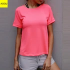 Wholesale high quality t shirt bulk woman gym clothing
