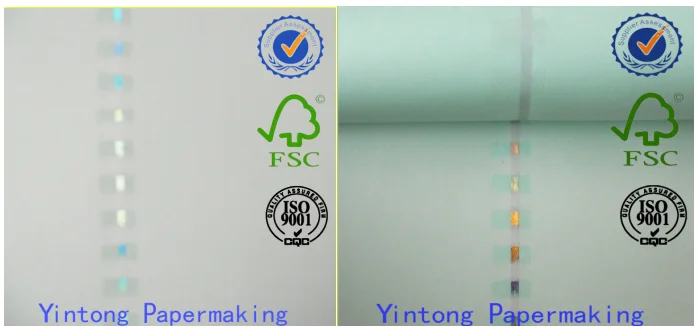 High security watermark paper