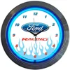 Ford racing 12v neon clock wholesale suppliers manufacturers custom neon wall lights decoration for rooms