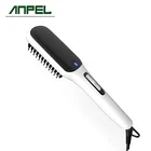 Electric Home Use Nano Ceramic Coating Plate Fast Flat Iron with Teeth Hair Straightener Brush