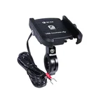 Multi function motorcycle phone holder USB charger mount for bike scooter phone mount