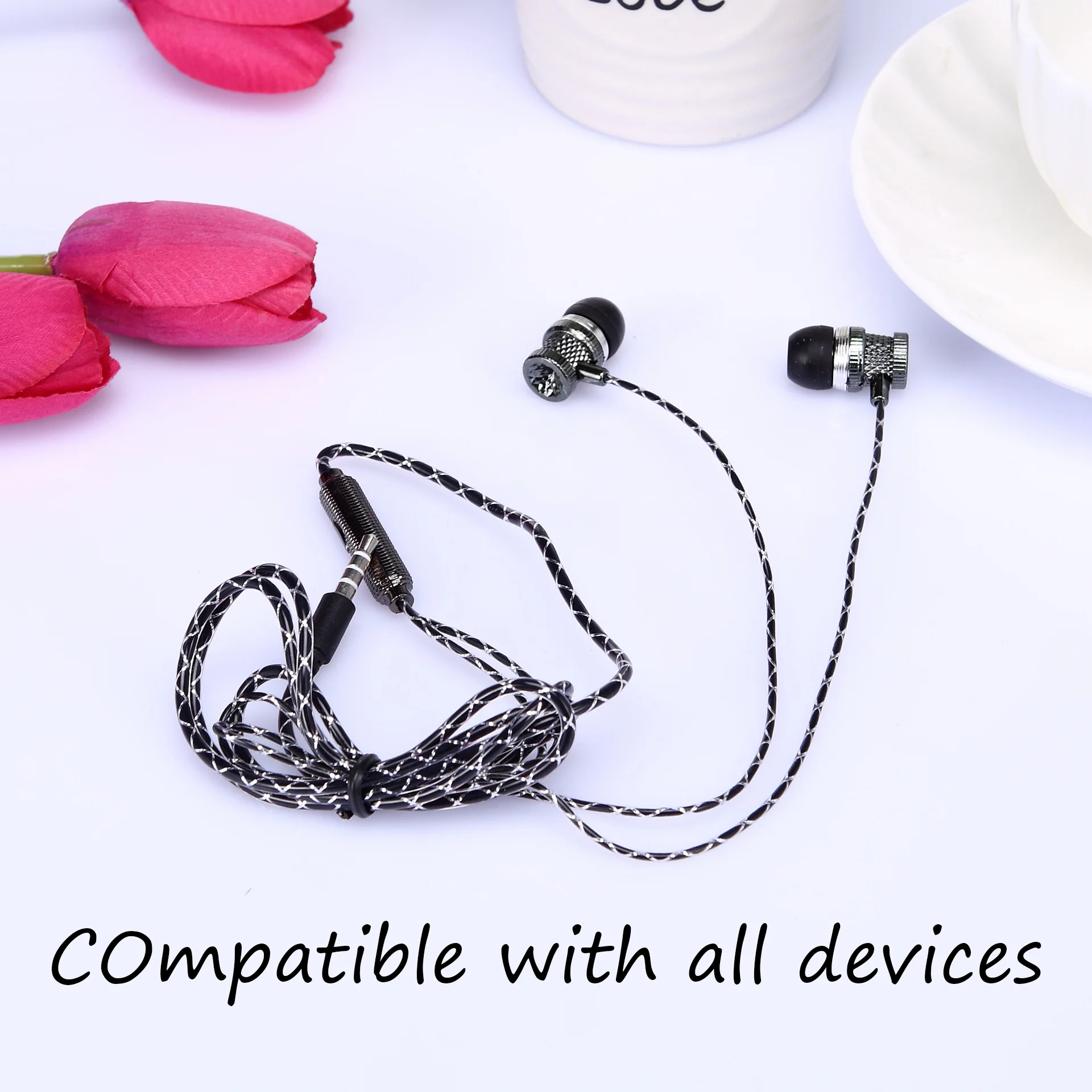 gift boxed hanging in ear wire controlled earphone for running small headset for mobile phone - ANKUX.COM