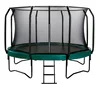 12ft kids outdoor sport fitness high jumping dusting round Trampoline with Enclosure and Ladder