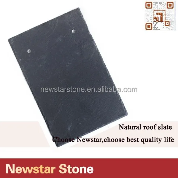 pre-drilled rectangle dark black slate for roofing prices