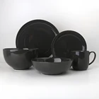 24pcs France Germany England Italy White and Color Glaze Design Ceramic Porcelain Bone China Dinnerware Set