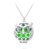 yiwu jewelry new products owl necklace glow dark necklace on sales