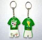 promotional football uniform logo 3D PVC keychain