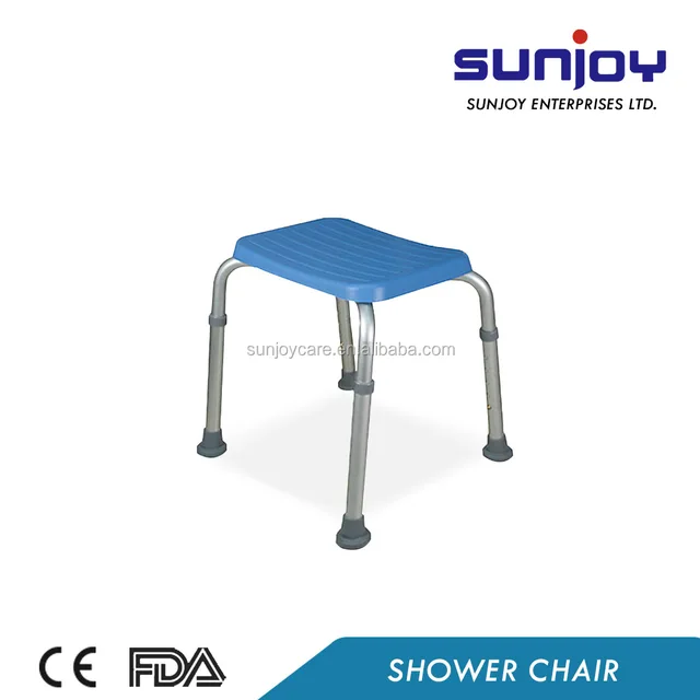 plastic and aluminum single step stool and bathroom footstool