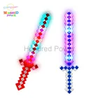 2018 Hot selling led light toys kids sword, Flashing mini mosaic sword with sound
