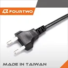 Korea certificate 2 pin plug oem odm high quality 100% made in taiwan korea power cord