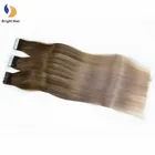 skin weft ombre color two tone tape in virgin hair extensions for european