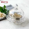 round clear cake/ butter/cheese glass cover and plate /glass cake dome