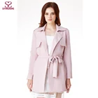 Fashion Lady Design High Quality Long Style Women Casual Wind Coat