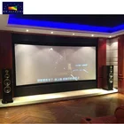 180 inch wide view degree curved fixed frame projection screen for 3D/4k projector