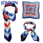 High quality 50*50cm satin material Digital Print 100% silk bandana