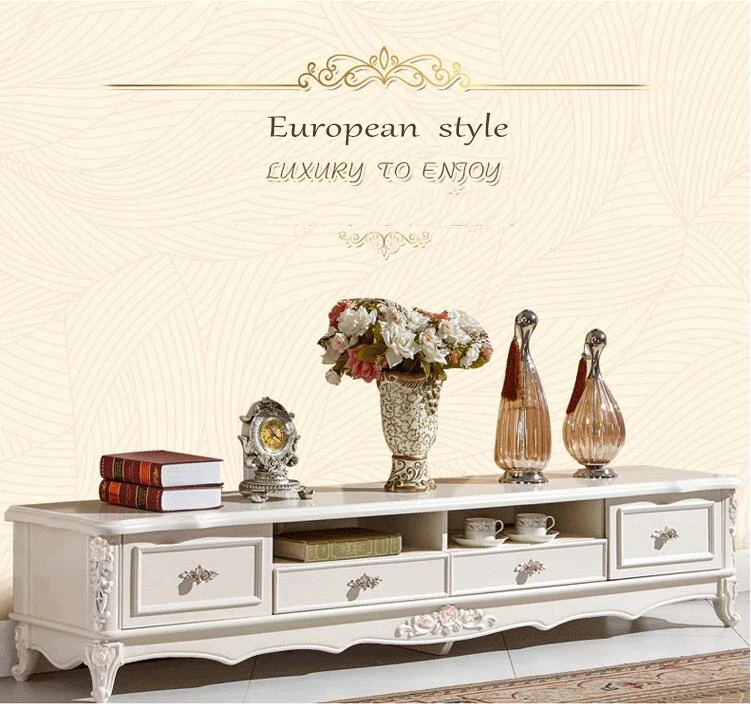 Antique High Living Room Wooden furniture lcd TV Stand pfy10022