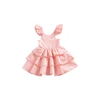 D0027 2018 summer kids clothes bubble Cake skirt baby girl wedding dress 3 year old girl dress