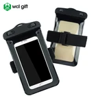 Promotion item eco friendly smartphone case PVC TPU waterproof mobile phone bag with arm belt for running hiking riding
