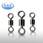 In stock wholesale high quality brass rolling swivels fishing tackle accessories for carp fishing