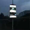 Outdoor P6 Two Side Lighting Pole Advertising LED Display