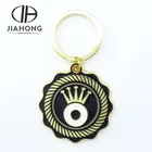 Metal Charm Custom Irregular Gold Crown Keychain Charm