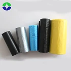 Polyethylene colorful kitchen rubbish trash garbage bags black