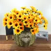 Sunflowers Artificial Sunflower Flower Bouquet For Room Wedding Decor Silk Flowers For Flower Arrangement