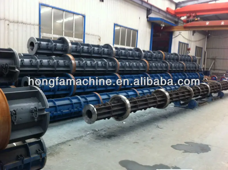 concrete electric pole making machine in developing countries