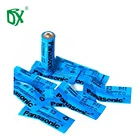 Good quality free sample customized printed 18650 battery shrink wrap label sleeve packing