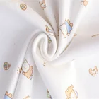 Wholesale Waterproof PU Laminated 100% printed Cotton viscose Fabric for Baby bedding set