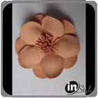 Wool Felt Flower with Leaves Felt Hair Flowers Handmade DIY Accessories