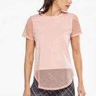 custom printing mesh plain tee shirt women