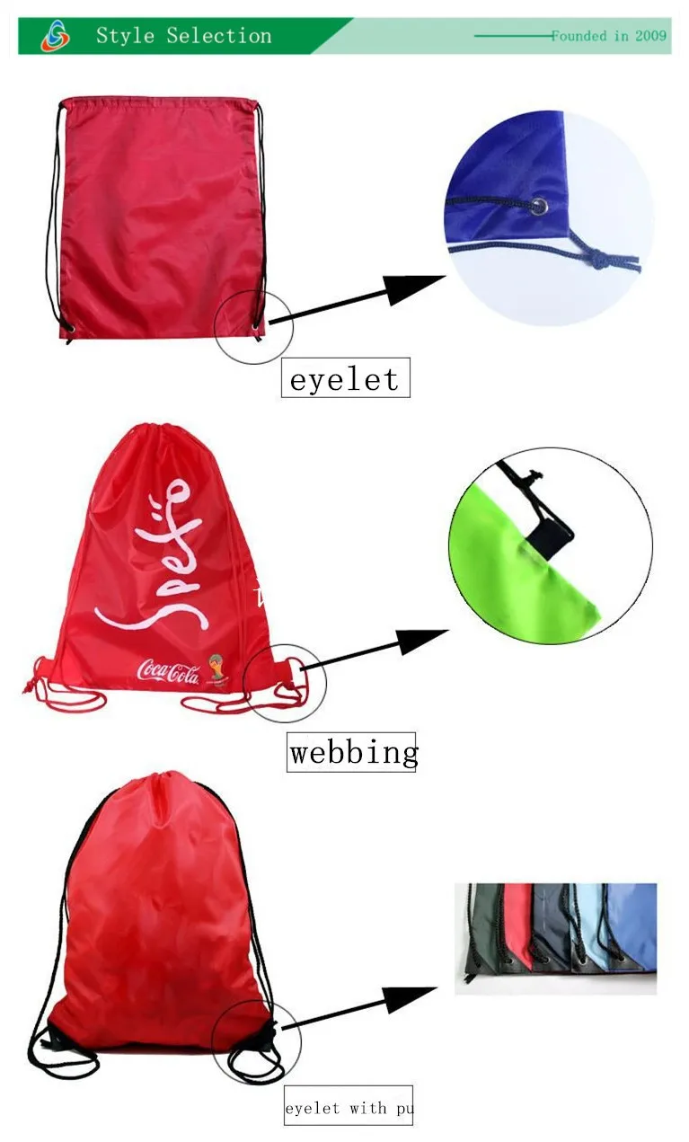 Fashion Eco Friendly Updated Black Polyester Drawstring Bag Buy