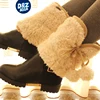 Fashion wild plush boots shoe legs warmer ,funny adult slippers