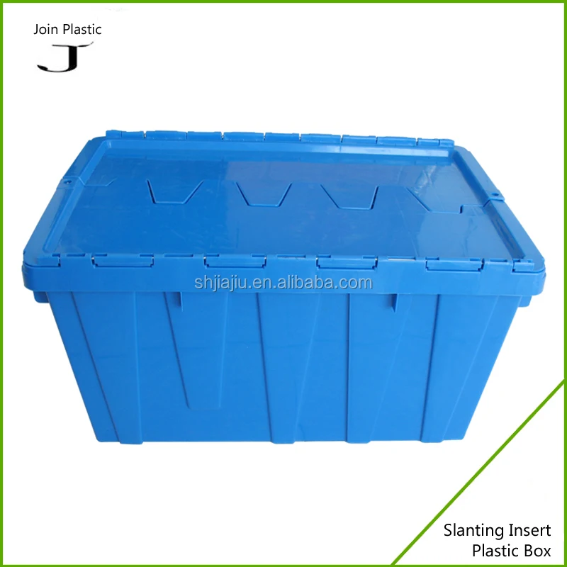 Industrial apilable y apilable caja contenedor de almacenamiento