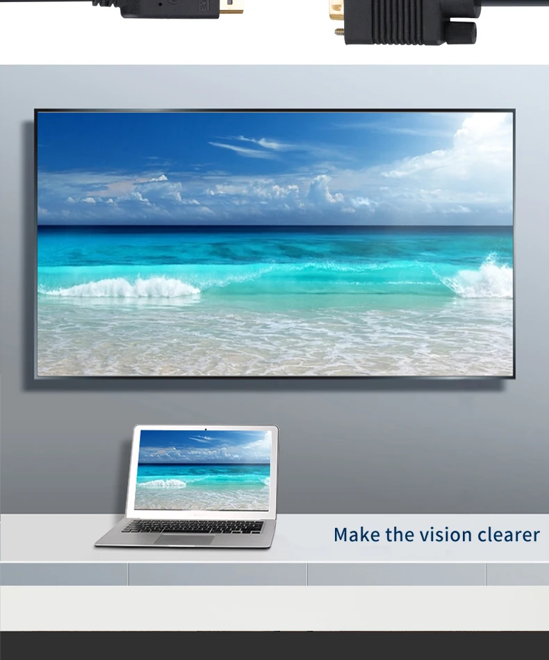1080P computer adapter Version 1.4 DP to VGA cable - ANKUX.COM