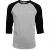 Wholesale Men's Raglan T Shirt in brand clothing Hip Hop men Spring Autumn Fashion Solid 100% Cotton Top Tee fashion new T-shirt